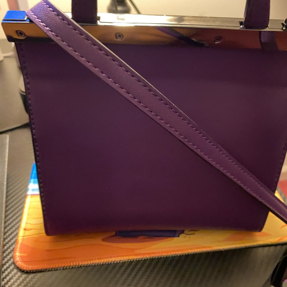 Calvin Klein Deep Purple cross body Mini Bag- gently used like new - Picture 7 of 7